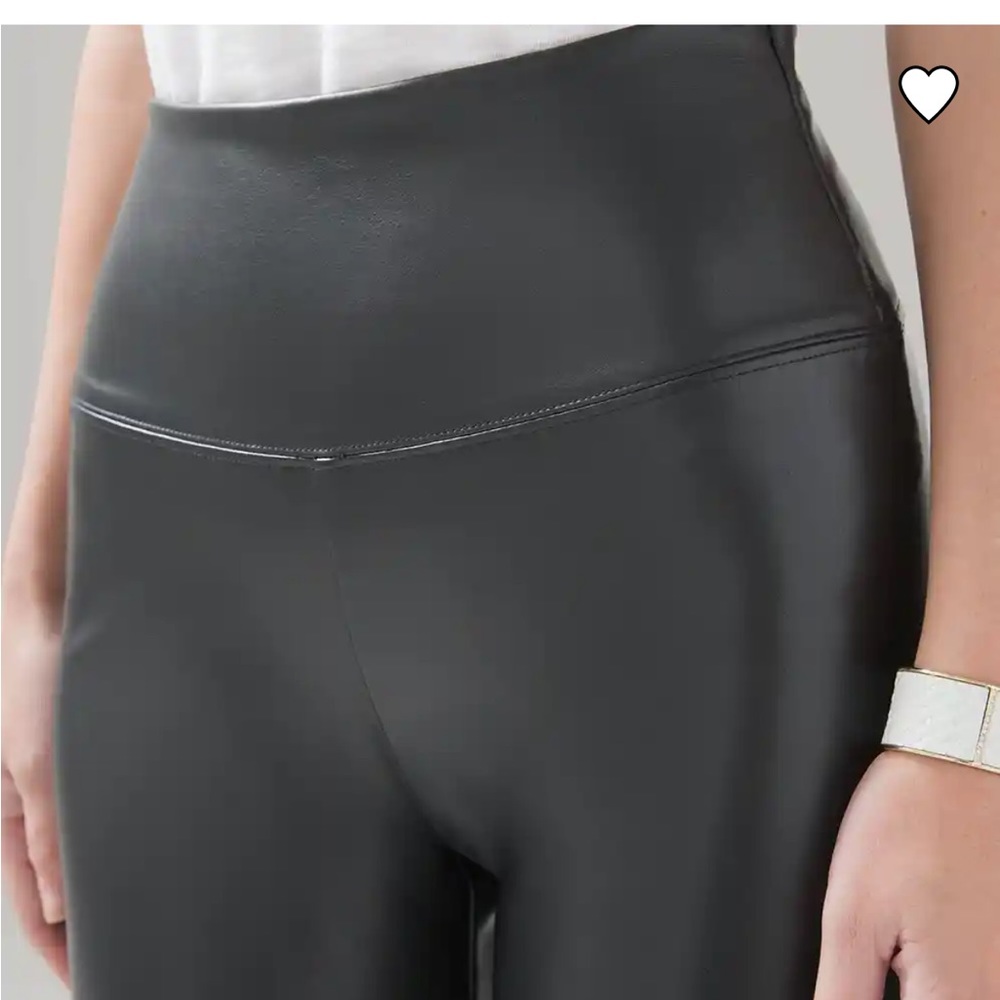 White House Black Market Vegan Leather Runway Legging